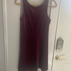 Velour rose dress